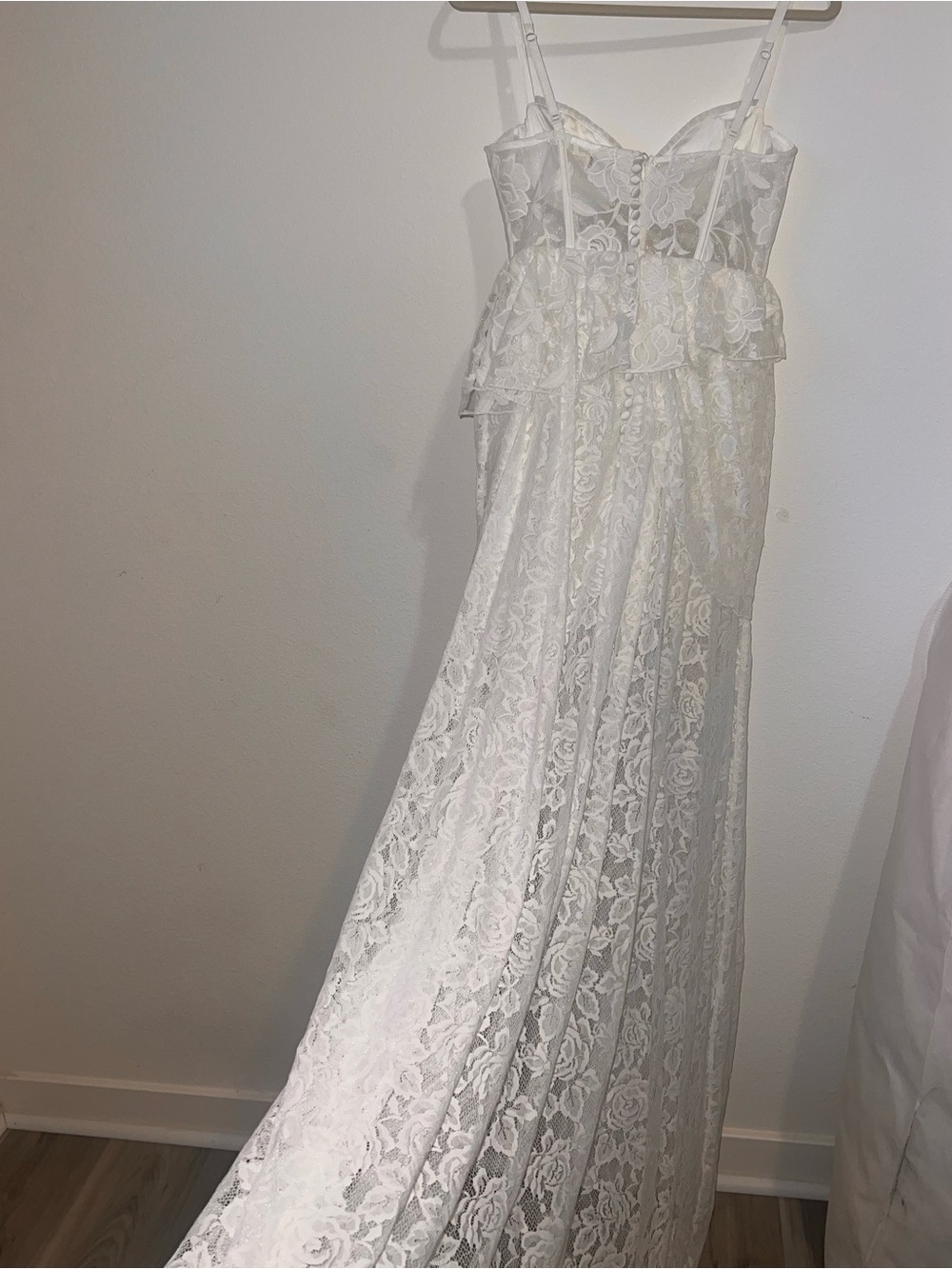 For Love & Lemons Alora White Lace Corset Bridal Dress|Wedding|Reception| Size S - Picture 6 of 10
